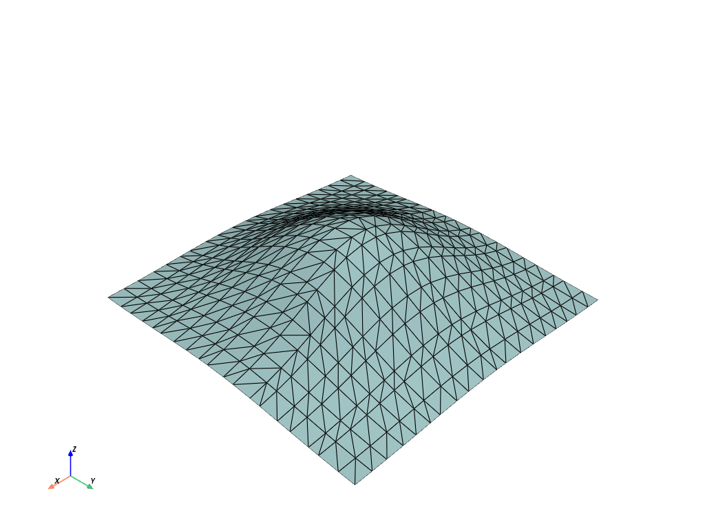 d create tri surface