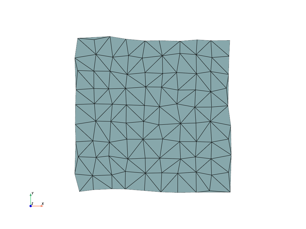 d create tri surface
