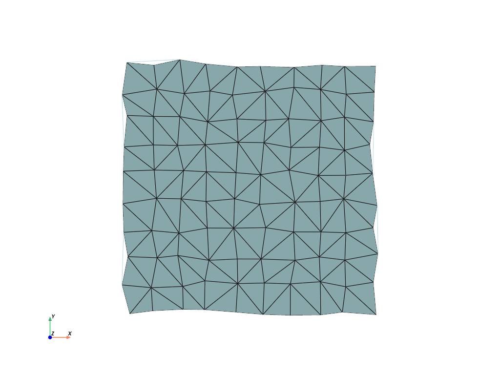 d create tri surface